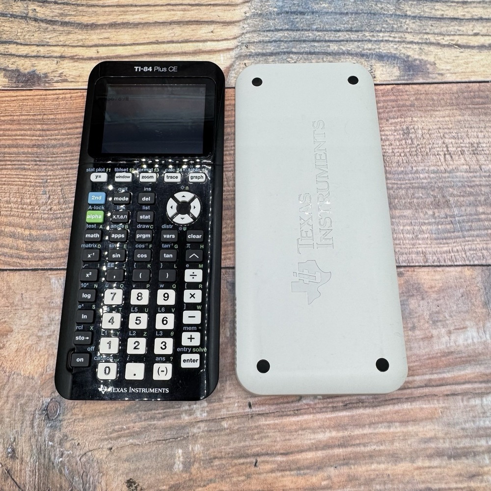 Texas Instruments TI-84 Plus CE Color Graphing Calculator Black w Cover